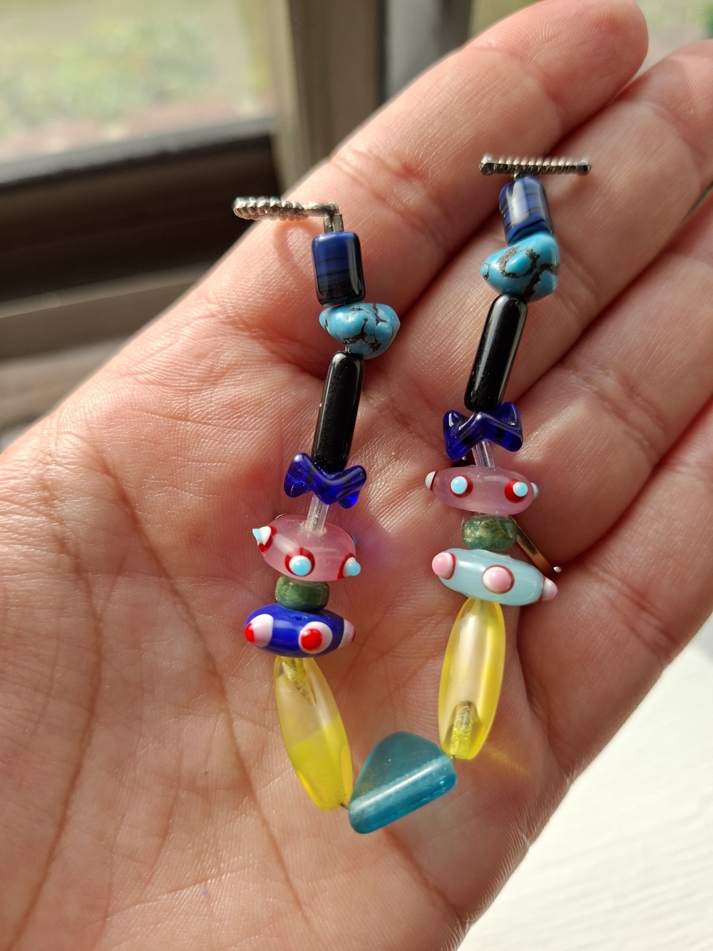 Handmade Colorful Glass Bead Bracelet - Multicolor